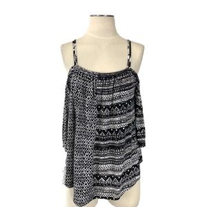 Anthropologie Deletta Reece Cold Shoulder Top XS